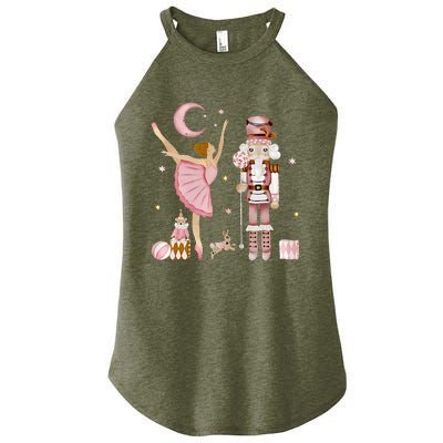 Retro Pink Sugar Plum Fairy Nutcracker Christmas Cute Xmas Women's Perfect Tri Rocker Tank