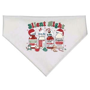 Retro Propofol Silent Night Icu Nurses Funny Merry Christmas Gift USA-Made Doggie Bandana