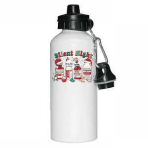 Retro Propofol Silent Night Icu Nurses Funny Merry Christmas Gift Aluminum Water Bottle