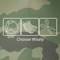 Rock Paper Scissors Choose Wisely Legacy Tie Dye Trucker Hat