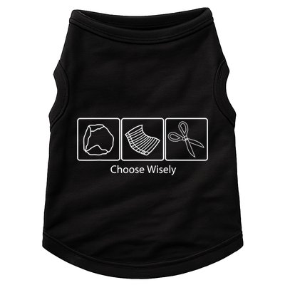 Rock Paper Scissors Choose Wisely Doggie Tank