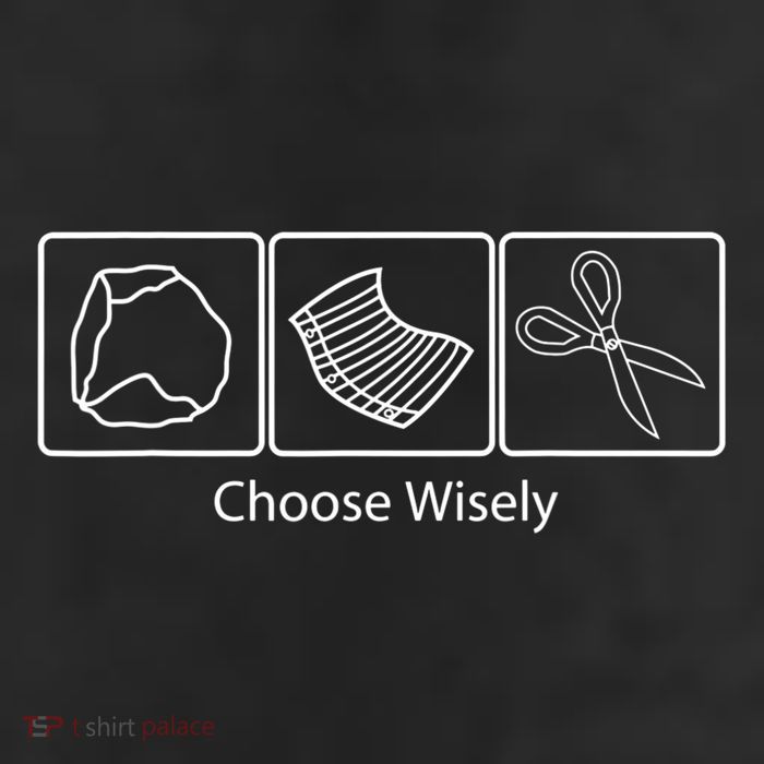 Rock Paper Scissors Choose Wisely 11oz C Handle Ceramic Mug
