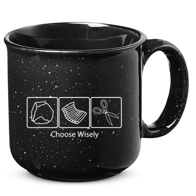 Rock Paper Scissors Choose Wisely 15oz Campfire Ceramic Mug