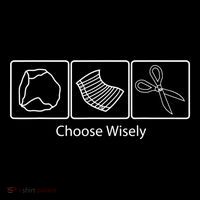 Rock Paper Scissors Choose Wisely Bag
