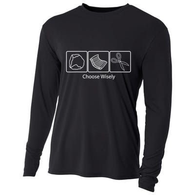 Rock Paper Scissors Choose Wisely Cooling Performance Long Sleeve Crew