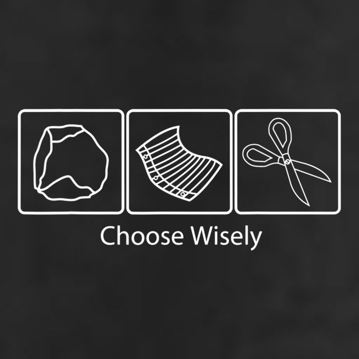 Rock Paper Scissors Choose Wisely 25L Jumbo Tote