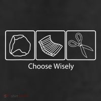 Rock Paper Scissors Choose Wisely Trucker Hat