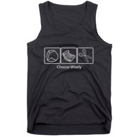 Rock Paper Scissors Choose Wisely Tank Top