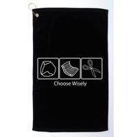 Rock Paper Scissors Choose Wisely Golf Towel