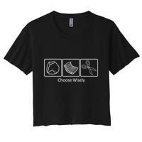 Rock Paper Scissors Choose Wisely Crop Top