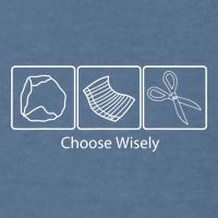 Rock Paper Scissors Choose Wisely Garment-Dyed Sweatshirt