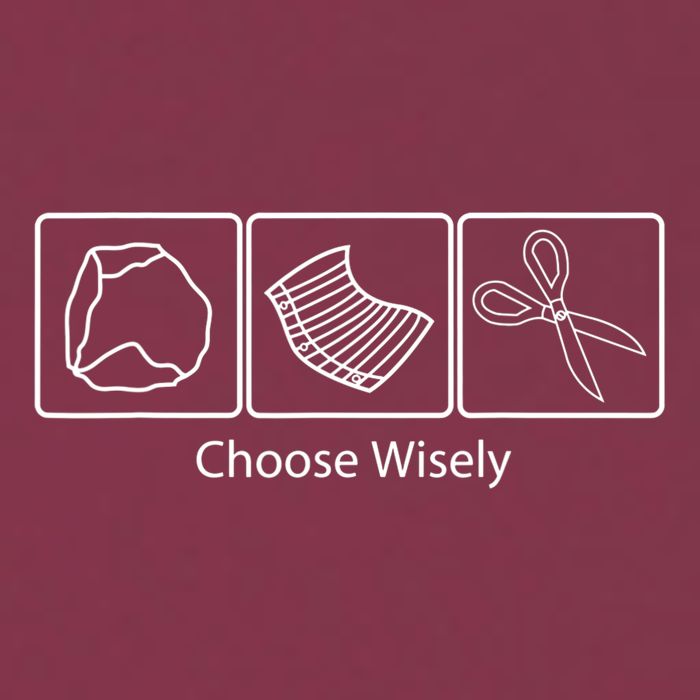 Rock Paper Scissors Choose Wisely 16oz Travel Tumbler