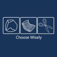 Rock Paper Scissors Choose Wisely Infant Baby Jersey Bodysuit