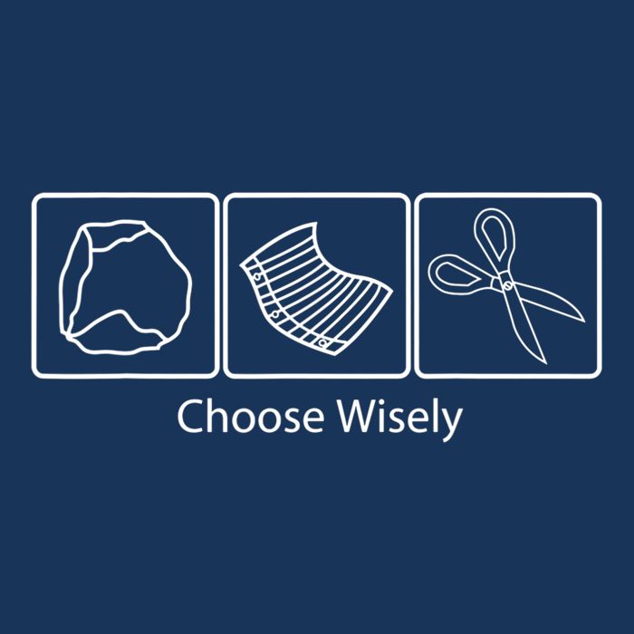 Rock Paper Scissors Choose Wisely Infant Baby Jersey Bodysuit