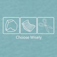 Rock Paper Scissors Choose Wisely Sueded Cloud Jersey T-Shirt