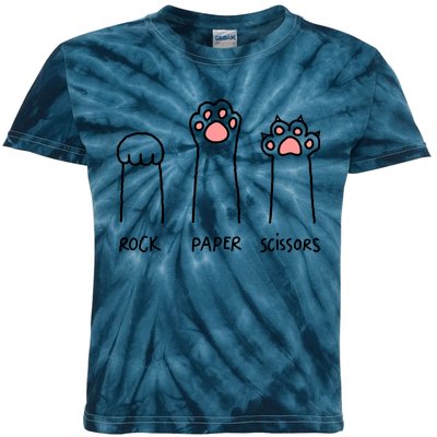 Rock Paper Scissors Kids Tie-Dye T-Shirt