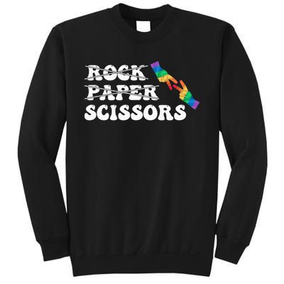 Rock Paper Scissors LGBT Awareness For Lesbian Women Sweatshirt