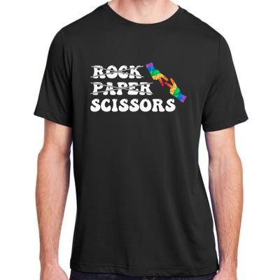 Rock Paper Scissors LGBT Awareness For Lesbian Women Adult ChromaSoft Performance T-Shirt