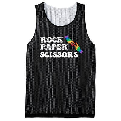 Rock Paper Scissors LGBT Awareness For Lesbian Women Mesh Reversible Basketball Jersey Tank