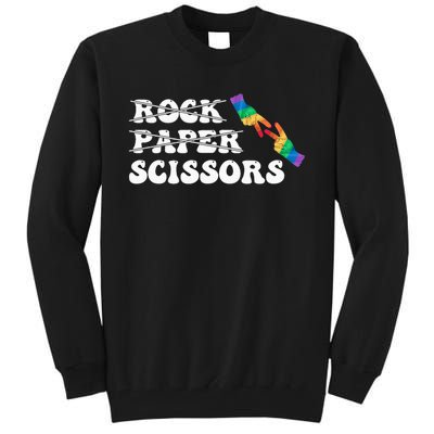 Rock Paper Scissors LGBT Awareness For Lesbian Women Tall Sweatshirt