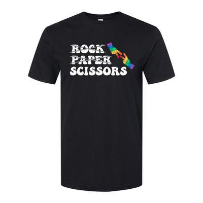 Rock Paper Scissors LGBT Awareness For Lesbian Women Softstyle CVC T-Shirt