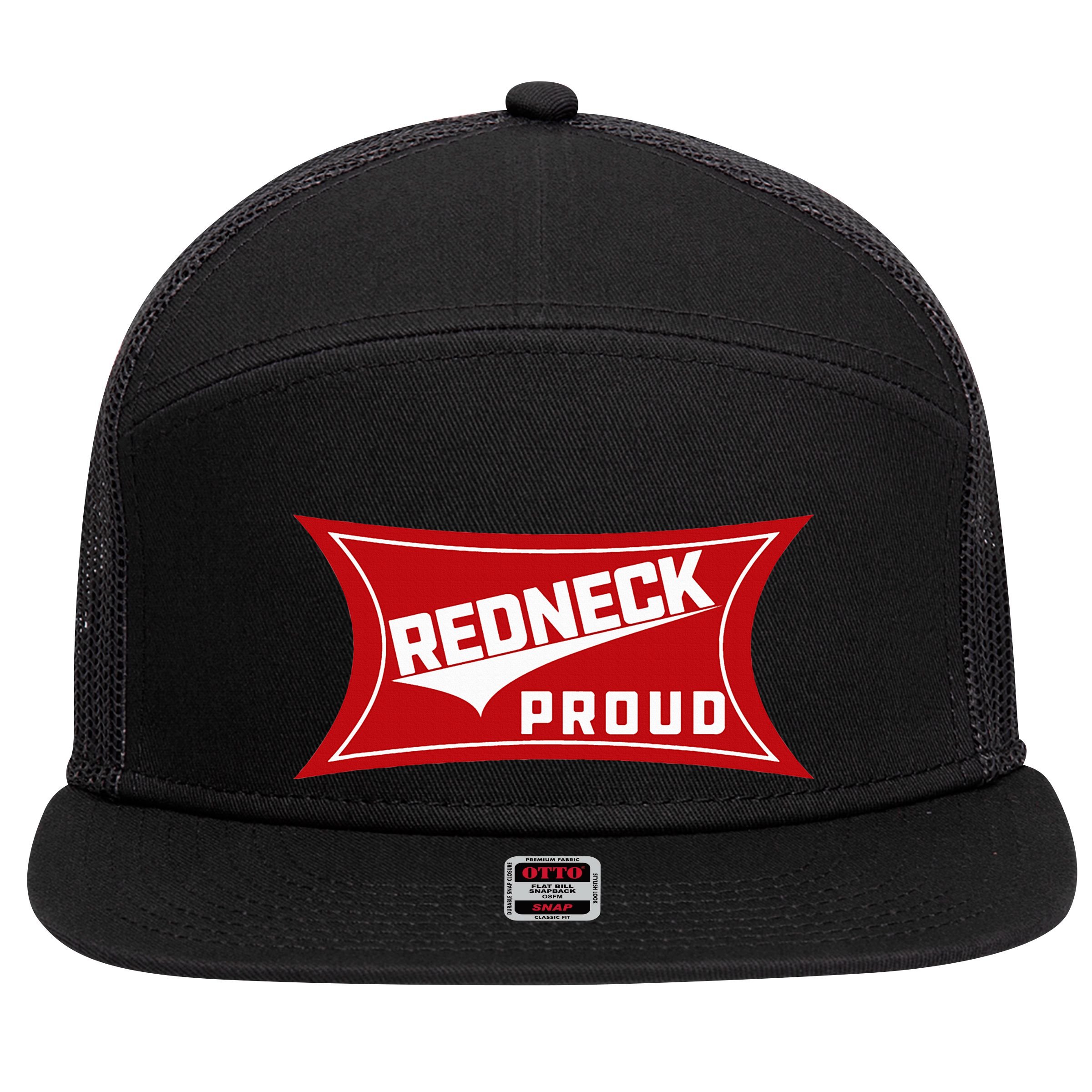 Redneck Proud Southern Pride 7 Panel Mesh Trucker Snapback Hat