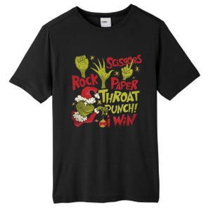 Rock Paper Scissors Throat Punch I Win Funny Christmas Tall Fusion ChromaSoft Performance T-Shirt