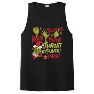 Rock Paper Scissors Throat Punch I Win Funny Christmas PosiCharge Competitor Tank