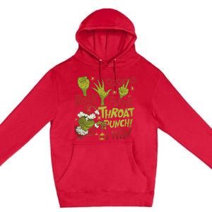 Rock Paper Scissors Throat Punch I Win Funny Christmas Premium Pullover Hoodie