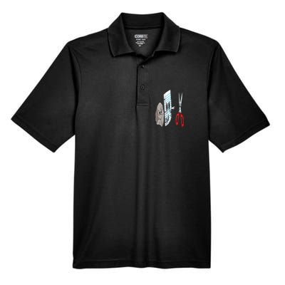 rock  paper  scissors  game  cute  funny  sarcasm Men's Origin Performance Pique Polo