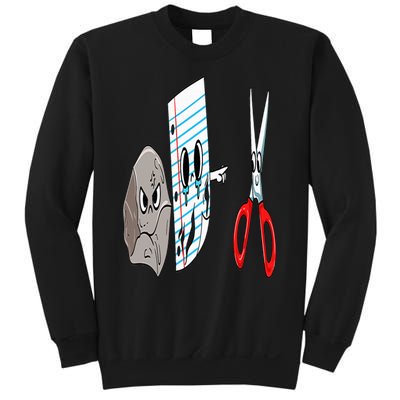 rock  paper  scissors  game  cute  funny  sarcasm Sweatshirt