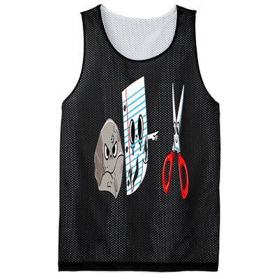 rock  paper  scissors  game  cute  funny  sarcasm Mesh Reversible Basketball Jersey Tank