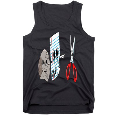 rock  paper  scissors  game  cute  funny  sarcasm Tank Top