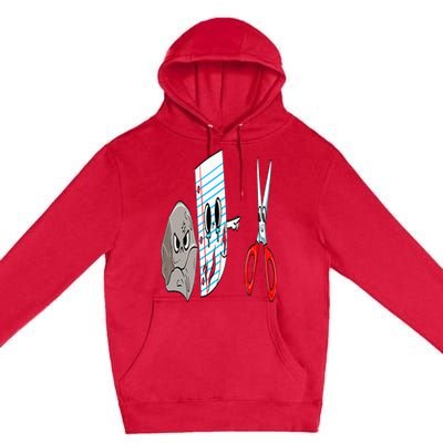 rock  paper  scissors  game  cute  funny  sarcasm Premium Pullover Hoodie