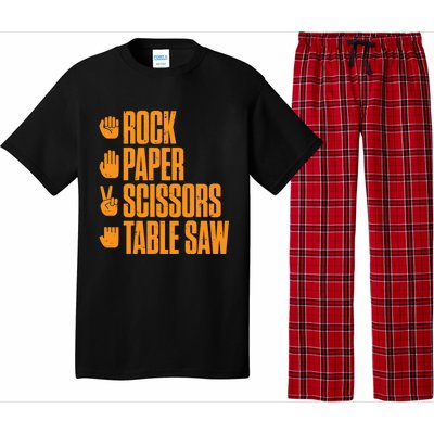 Rock Paper Scissors Table Saw Funny Carpenter Gift Pajama Set