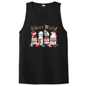 Retro Propofol Silent Night Icu Nurses Funny Merry Christmas Gift PosiCharge Competitor Tank