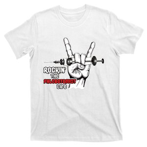 Rocking Phlebotomist Syringe Injection Blood Donor Aid Gift T-Shirt