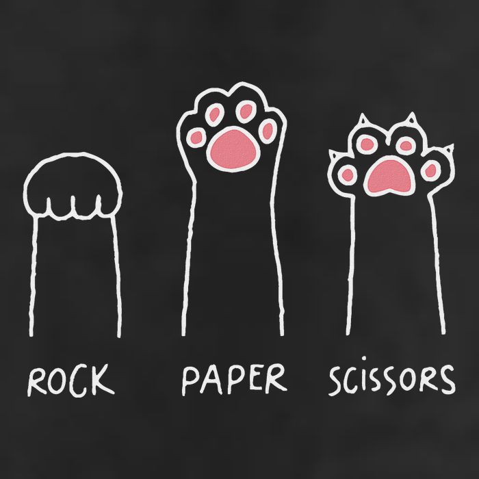 Rock Paper Scissors Cat Paws Trucker Hat
