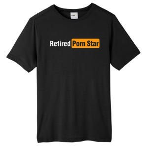 Retired Porn Star Online Pornography Adult Humor Tall Fusion ChromaSoft Performance T-Shirt