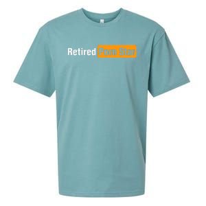 Retired Porn Star Online Pornography Adult Humor Sueded Cloud Jersey T-Shirt