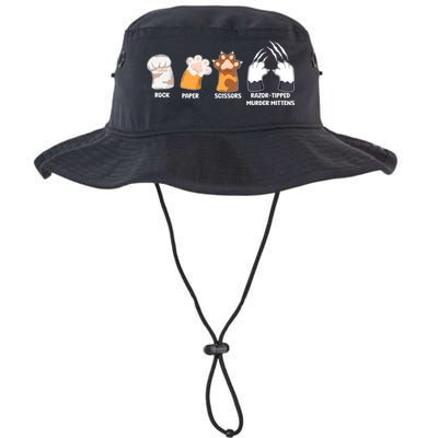 Rock Paper Scissors Razor Tipped Murder Mittens Fun Cat Paws Bucket Hat