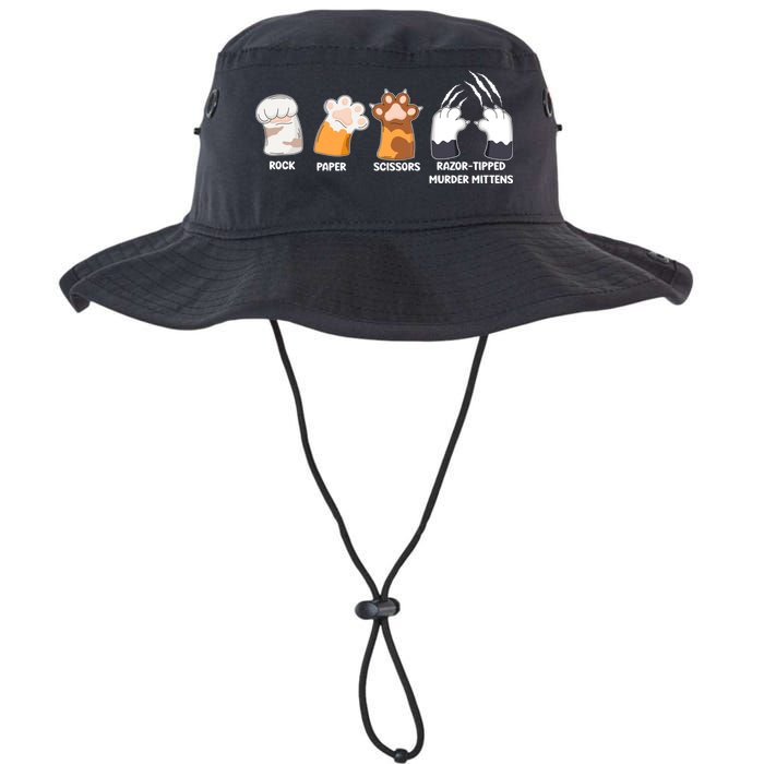 Rock Paper Scissors Razor Tipped Murder Mittens Fun Cat Paws Bucket Hat