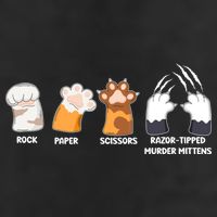 Rock Paper Scissors Razor Tipped Murder Mittens Fun Cat Paws Hat