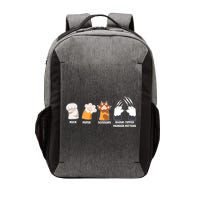Rock Paper Scissors Razor Tipped Murder Mittens Fun Cat Paws Vector Backpack
