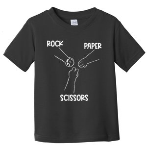 Rock Paper Scissors Hand Game Cute Paw Funny Cat Toddler T-Shirt