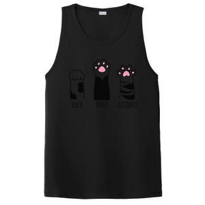 Rock Paper Scissors Funny Hand Game Cute Cat Kitty Paws PosiCharge Competitor Tank