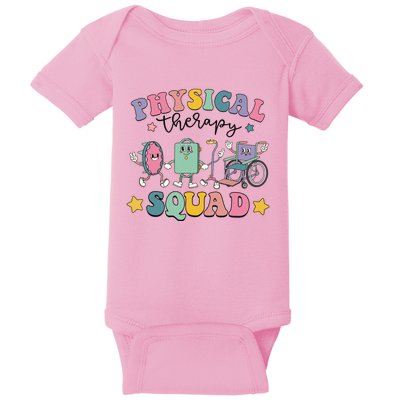 Retro Physical Therapy PT Squad Pediatric Physical Therapist Baby Bodysuit