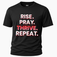 Rise. Pray. Thrive. Repeat Cooling Performance Crew T-Shirt