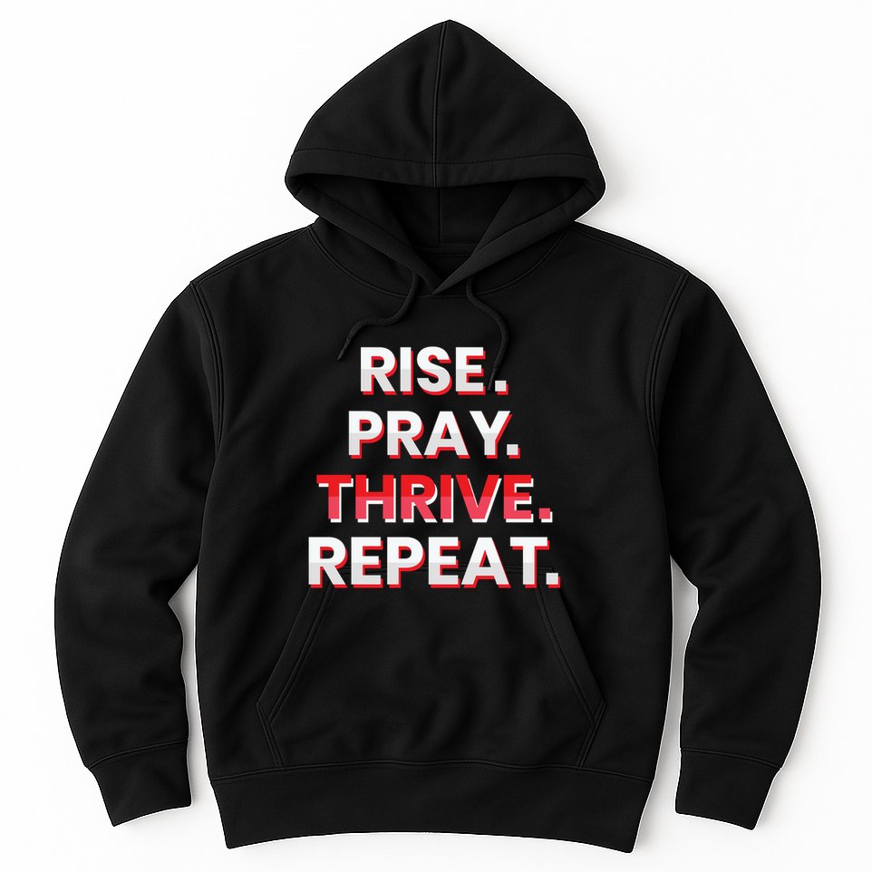Rise. Pray. Thrive. Repeat Hoodie