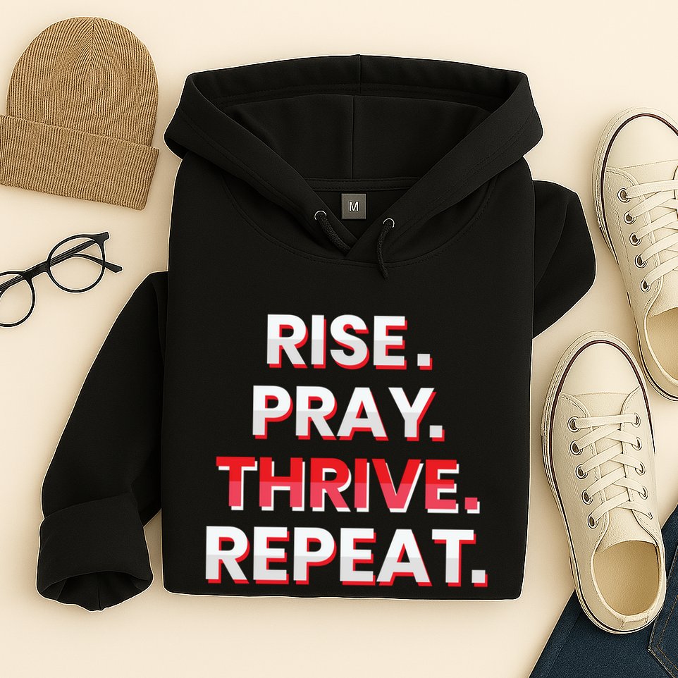 Rise. Pray. Thrive. Repeat Hoodie